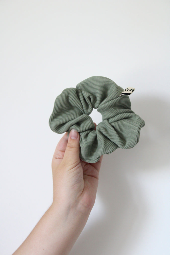 Chouchou vert cheveux